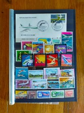 24 timbres AVIONS ET 1 FDC