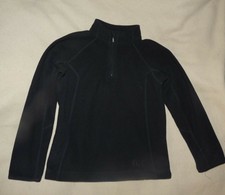 Pull t-shirt polaire noir col montant enfant mixte Intersport 8 ans 128 cm - TBE