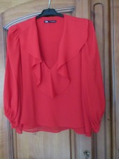 CHEMISE FEMME "ZARA" - ROUGE - TAILLE M