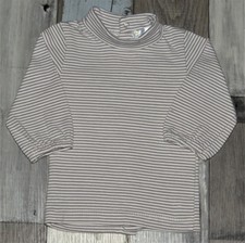 ~ 3 mois KIABI - JUT24 ~ Superbe Sous-pull blanc rayé gris Mixte ~ 