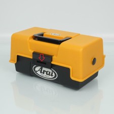 Boîte caisse rangement à outils Araï jaune et noir pour outillage casque moto