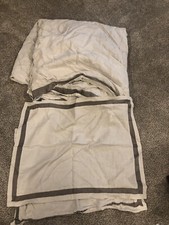 Pottery Barn Brownstone Linen with Silk Trim King Duvet Cover Two Standard Sham