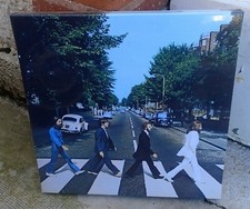 BEATLES - ABBEY ROAD - REPRODUCTION SUR TOILE MONTÉE SUR CADRE BOIS - NEUVE