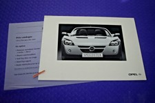 OPEL SPEEDSTER BROCHURE CATALOGUE PUB AUTO + TARIF SUISSE 2000