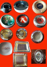 13 cendriers de table publicitaires porcelaine, verre, métal HEINEKEN, SAUZA,etc