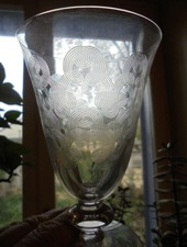 Portieux  Vallerysthal 4 verres à vin en verre gravé Art Déco DN752/2