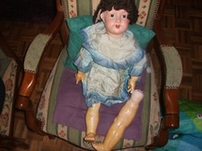 poupée ancienne "Paris 12" bouche ouverte avec dents