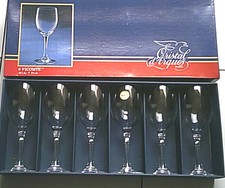 Coffret 6  verres à Vin cristal d'Arques modele VICOMTE 24,5 cl