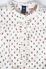 GAP chemisier TRÈS BON ÉTAT 100% coton, chemise blouse top haut, fille 4-5 ans