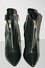 JB MARTIN Bottines Boots Compensées Tout Cuir Lisse Noir Zips T 39 Quasi Neuves