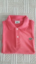 Superbe Polo rose fuchsia, Coton 100% "Lacoste" - Taille 5