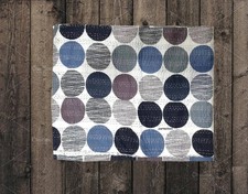 Vintage Kantha Quilt Jeter Gudri Couvre-lit Polka Dot Block Print Cotton Blanket