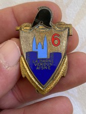 INSIGNE MILITAIRE ANCIEN 6 RG 