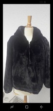 Blouson veste femme  fourrure rase douce noire Kiabi taille 42
