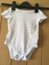 F&f bébé fille body/rompersuit. Âge 9-12 mois, Star Pattern
