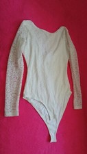 Body  femme en dentelle manches longues