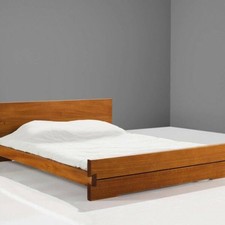 Cadre lit  L O 2 B en orme massif   Mobilier contemporain  Pierre CHAPO