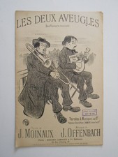 5 / VIELLE PARTITION MUSIQUE /  LES DEUX AVEUGLES - BOUFFONNERIE MUSICALE