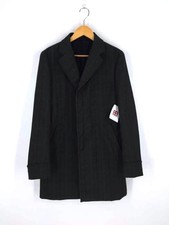 COMME des GARCONS DEUX Carreaux Fermeture Éclair Manteau Taille M Vert X Bleu