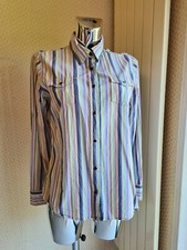 ROXY Chemisier Chemise Haut Femme Été Printemps Couleur Taille L 100% Coton 