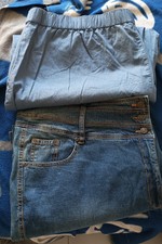LOT DE 2 BAS VETEMENTS GRANDE TAILLE TAILLE 58 NEUF 1 JEANS ET 1 PANTALON LIN CO