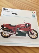 Ducati 900 Mike Hailwood Replica 1982 MHR Carte moto Collection Atlas Italie