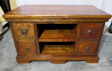 MEUBLE ACACIA MASSIF 100X50X60 TELEVISION RANGEMENT