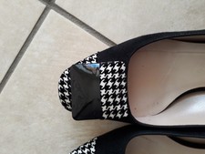 Escarpins Heyraud noir blanc 37