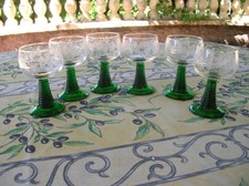 6 verres d alsace décor vigne 10cl 