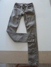 jeans gris / cache cache / slim / taille 34 -36 / fille ou femme