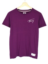 Tommy Hilfiger Jeans T-Shirt Homme Petit Col Rond Manches Courtes Logo Brodé