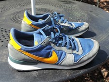Sneakers NIKE INTERNATIONALIST court blue / del sol, de 2014, US 13, années 80.