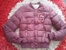 Blouson femme bordeaux  avec écusson    TAILLE 34  CREEKS   NEUF 