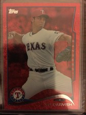 2014 (RANGERS) Topps Red Foil #300 Yu Darvish. Mint. Free Shipping