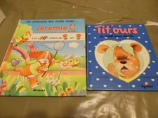 Lot de 2 livres  3 ans - Tit'ours et Jérémie le chien 