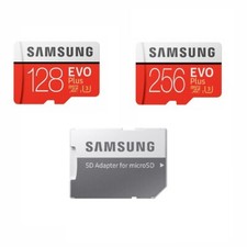 Carte Mémoire Micro SD SDHC SDXC Class 10 Samsung 128 256 Go Gb EVO PLUS