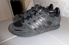 Baskets Trainers cuir Noir détails effet nubuck ADIDAS TAILLE 30