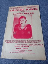ancienne partition parlez moi d amour Lucien ne Boyer