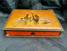 Vintage Collectables Boite Fry Bristol Et Somerdale Bateau Design Bouchon En Bon