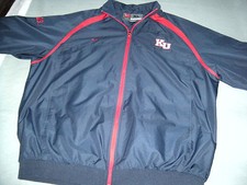 Kansas University KU Nike Baseball WINDBREAKER JACKET Mens XL 