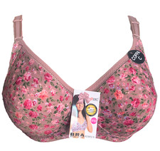 Soutien gorge 95C sans armatures rose fleurs liberty roses lingerie femme
