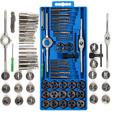 40x Tap Die Set Metric Wrench Coupes M3-M12 Boulons Hard Case Ingénieurs Kit