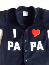 Pyjama velours marine Hiver The Cute Babys Bébé 6 / 9 mois Garçon Fille Mixte