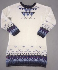 CATIMINI Robe Hiver Maille 6 Ans Motifs Géométriques