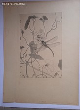 gravure eau-forte Charles Houdard Fleurs  revue l'Epreuve 1895