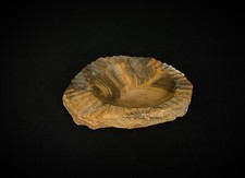 Ancien très beau cendrier en pierre marron