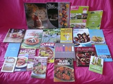 Lot 19 Livres recettes cuisine divers... Thuriès, crumbles, kiwis, tupperware, 