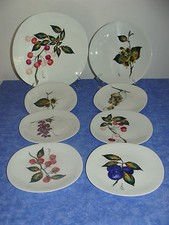 SUPERBE ENSEMBLE 6 ASSIETTES DESSERT + 1 PLAT + 1 GRAND PLAT PORCELAINE LIMOGES