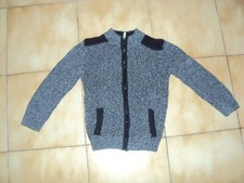 Gilet gris chiné zippé à ML Orchestra en 10 ans en TBE