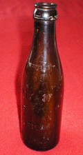 Bouteille (vide) verre teinté Bière Afrique du Sud Anglais GB UK WW2 - Ration